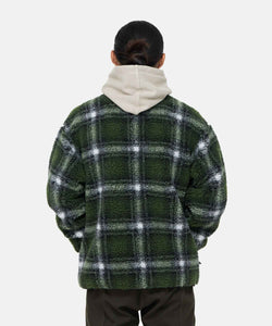 Gramicci Shadow Plaid Sherpa Jacket Olive