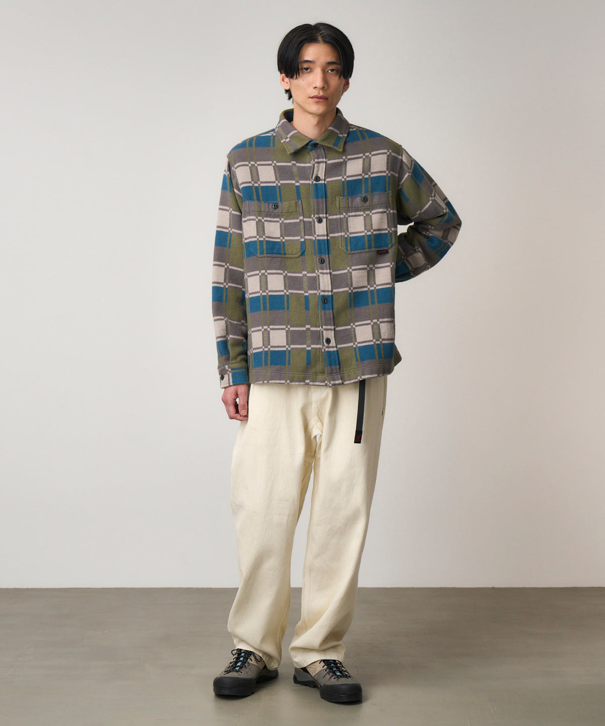 Gramicci Flannel Anthony Shirt Silver Check