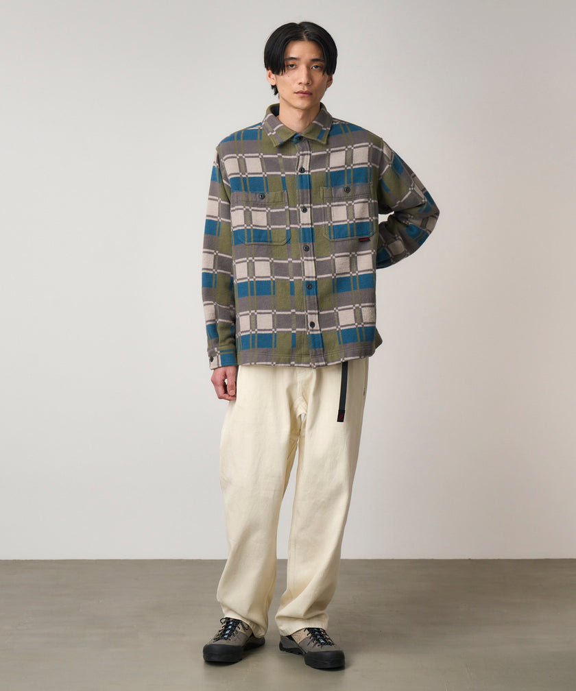 Gramicci Flannel Anthony Shirt Silver Check