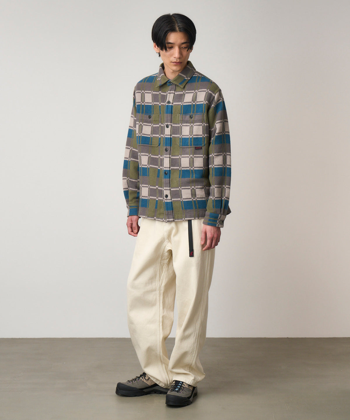 Gramicci Flannel Anthony Shirt Silver Check