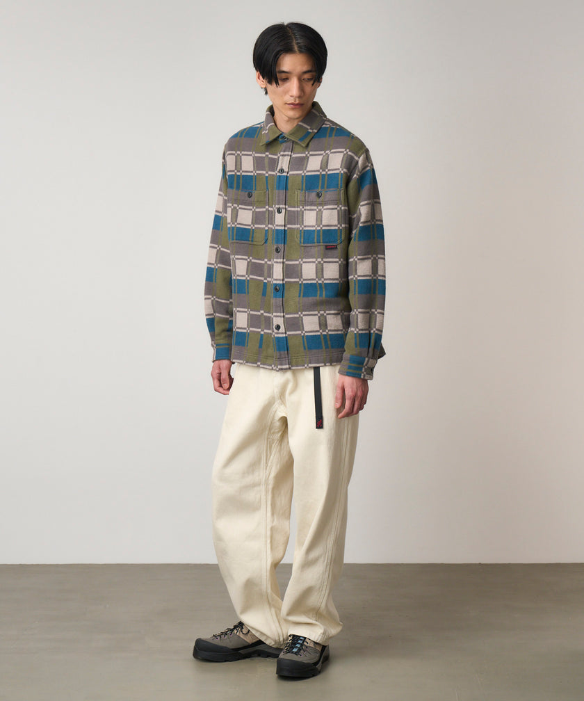 Gramicci Flannel Anthony Shirt Silver Check
