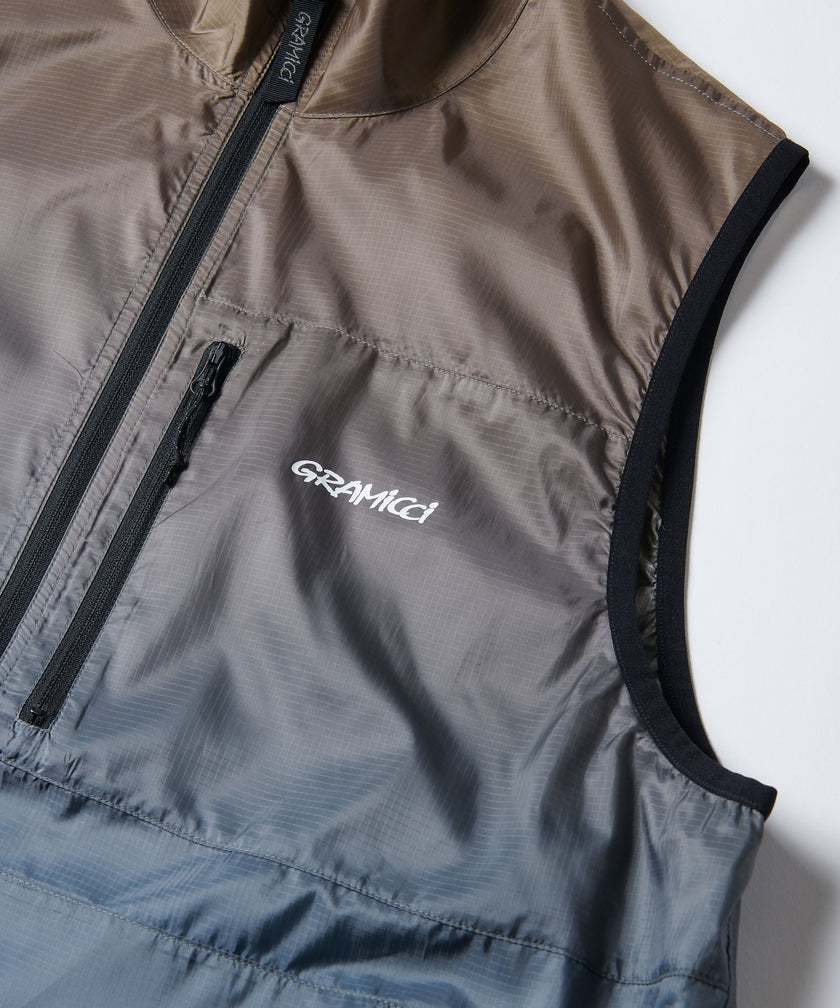 Gramicci Light Ripstop Windvest Brown Gradient