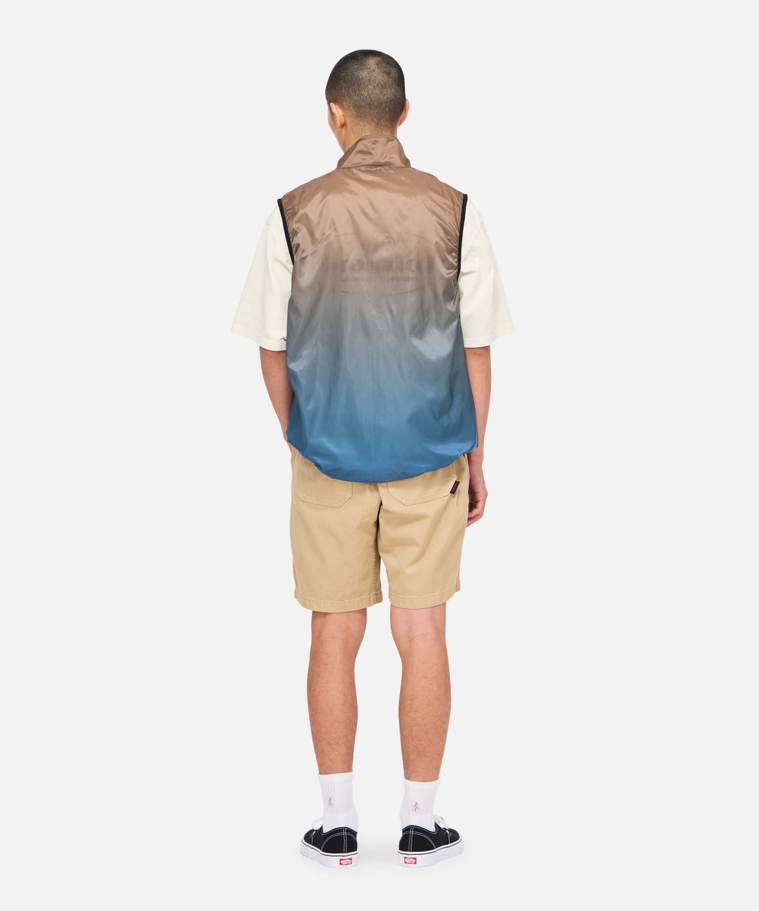 Gramicci Light Ripstop Windvest Brown Gradient