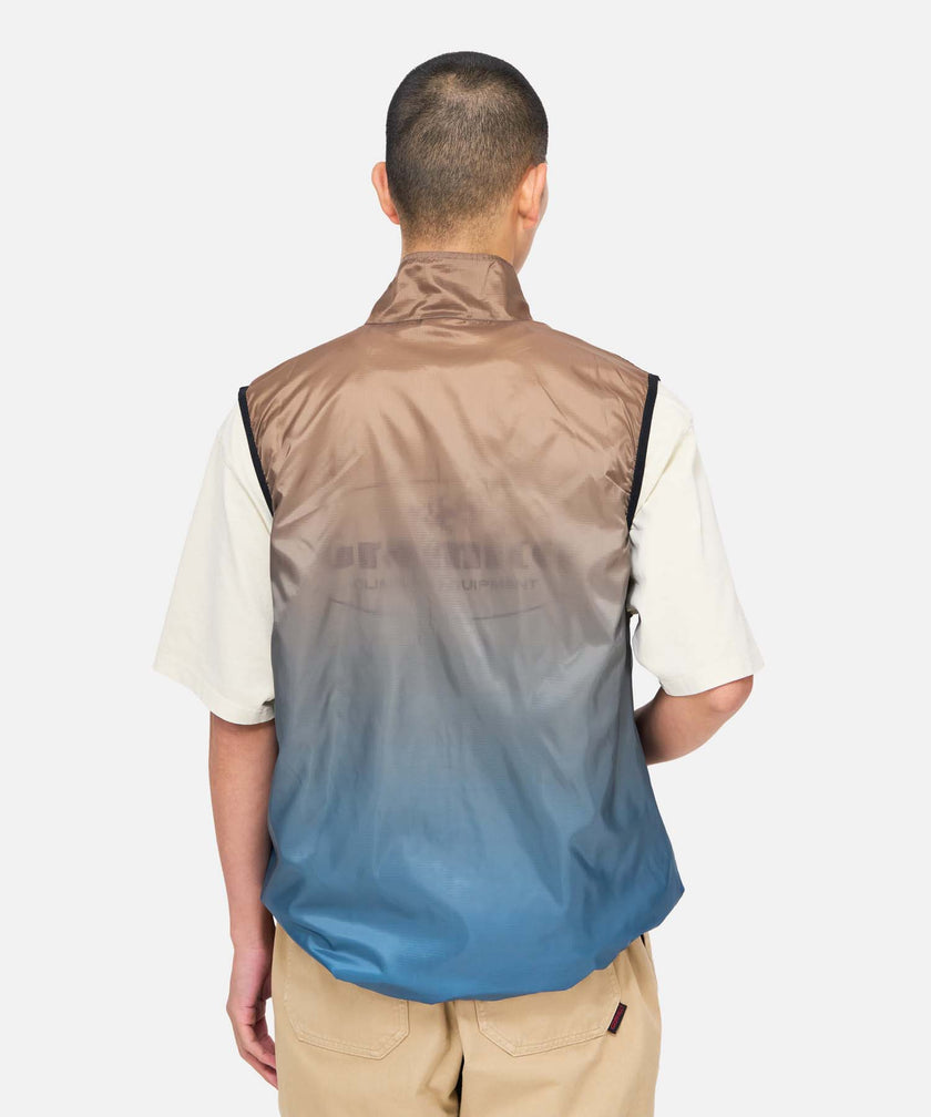 Gramicci Light Ripstop Windvest Brown Gradient