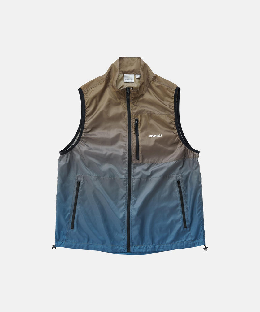 Gramicci Light Ripstop Windvest Brown Gradient