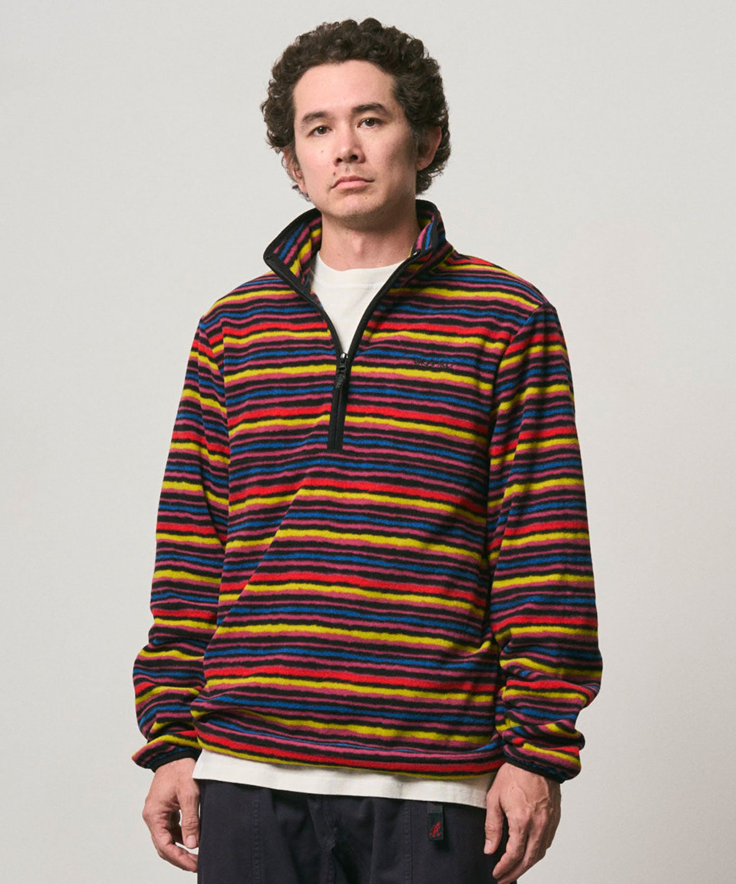 Gramicci Thermal Fleece Pullover Multi-Stripe