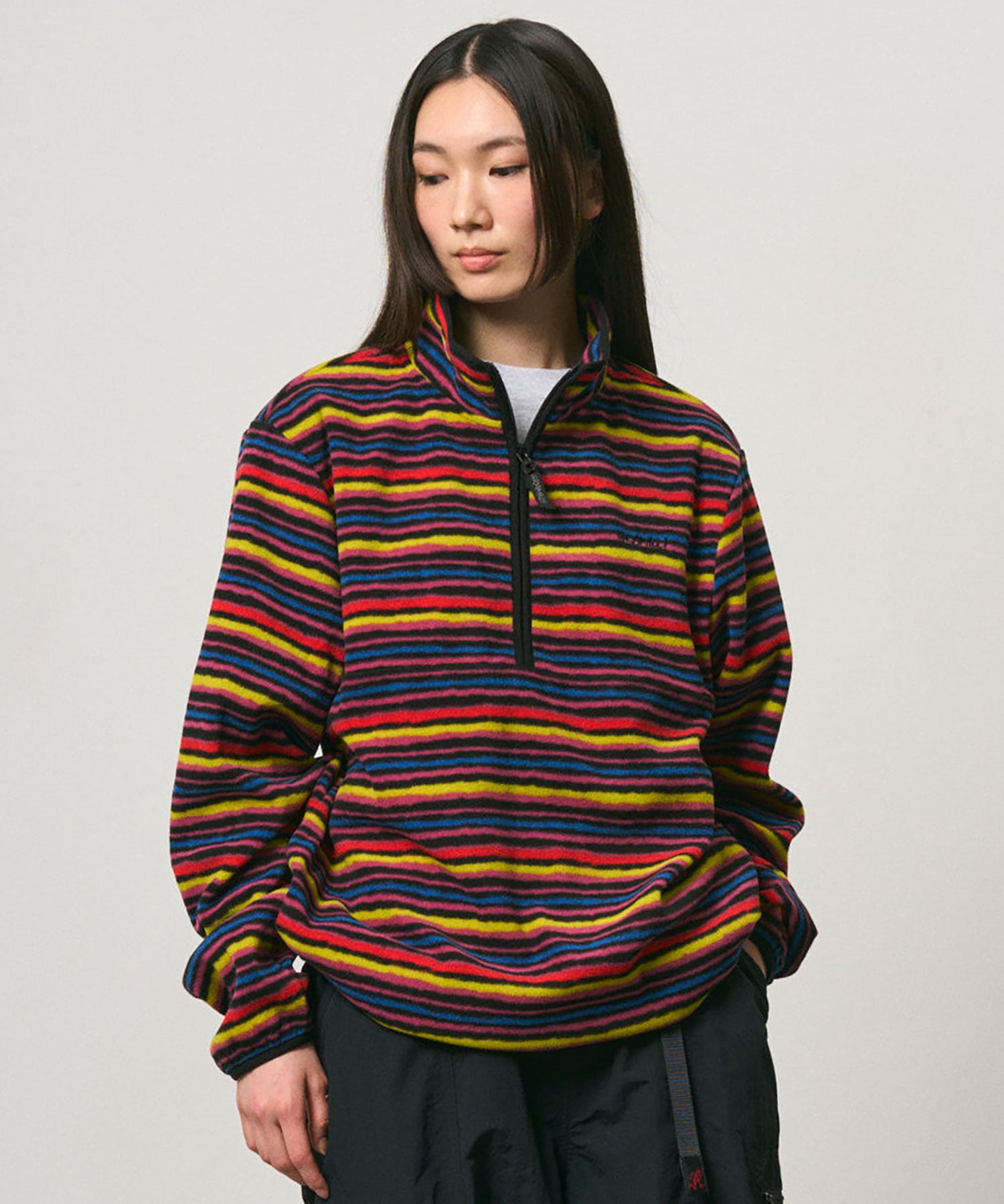 Gramicci Thermal Fleece Pullover Multi-Stripe