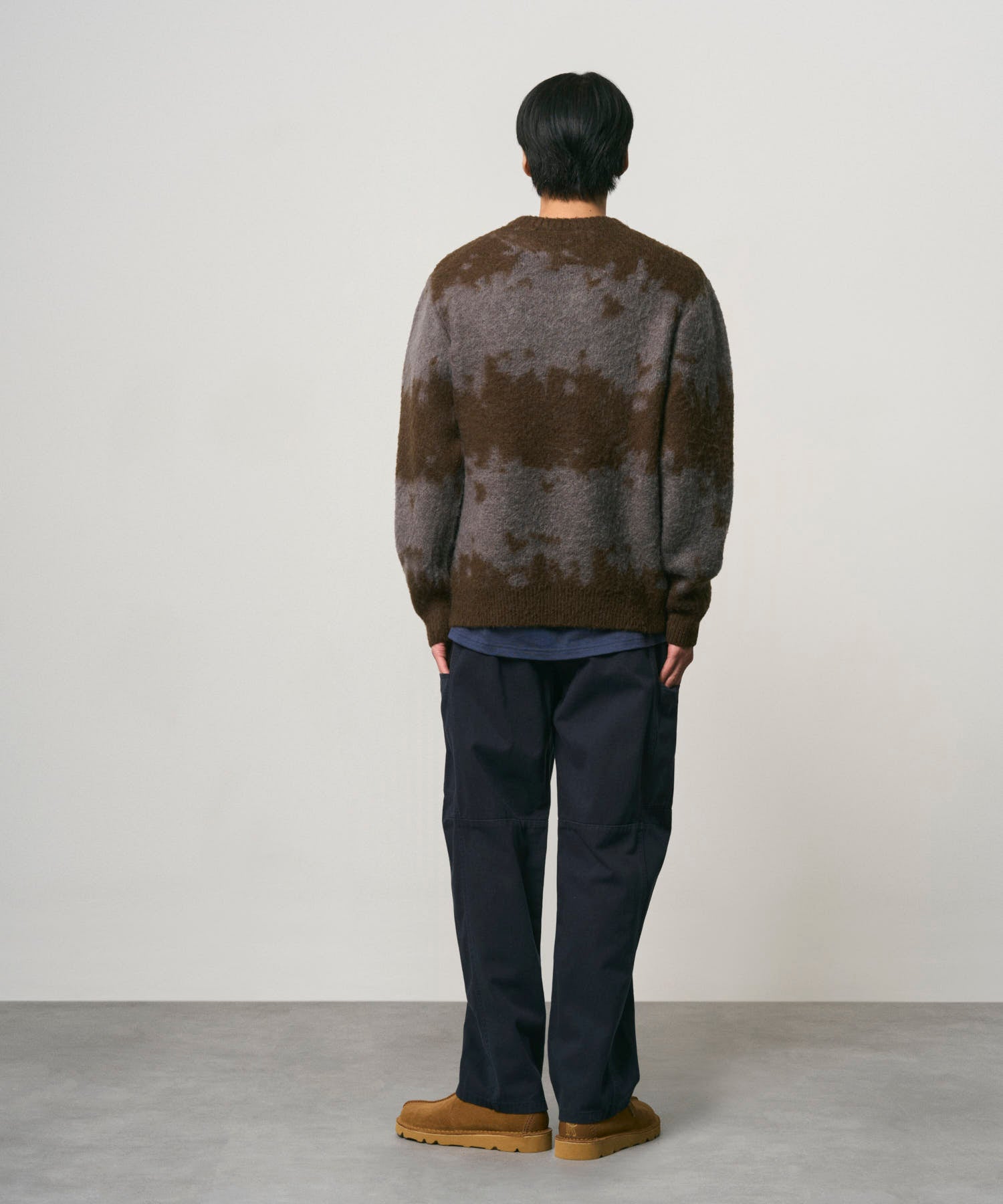 Gramicci Mohair Splatter Sweater Slate Splatter
