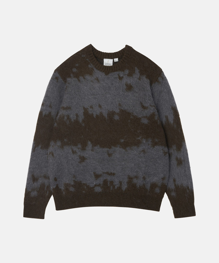 Gramicci Mohair Splatter Sweater Slate Splatter