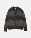Gramicci Mohair Splatter Cardigan Slate Splatter