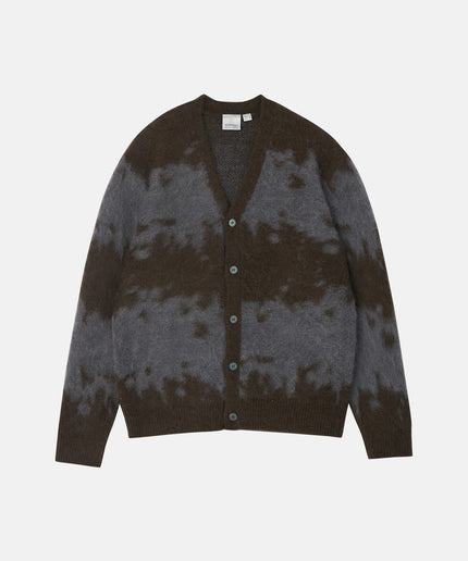 Gramicci Mohair Splatter Cardigan Slate Splatter