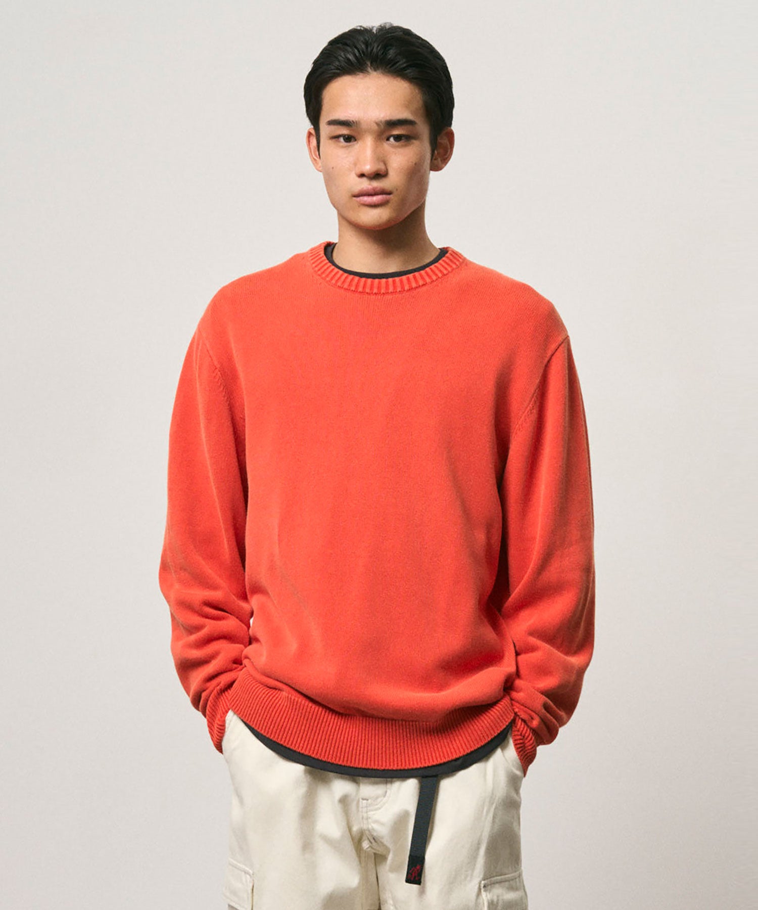 Gramicci Cotton Knit Crew Cayenne