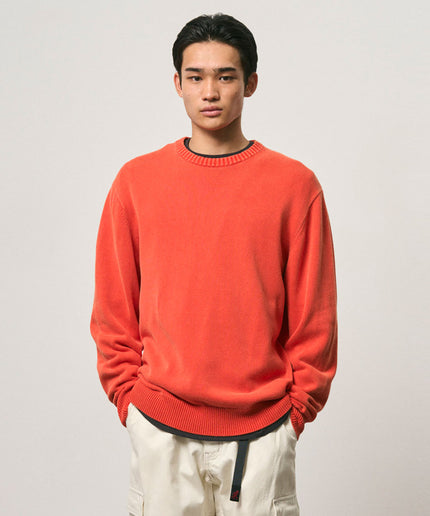 Gramicci Cotton Knit Crew Cayenne