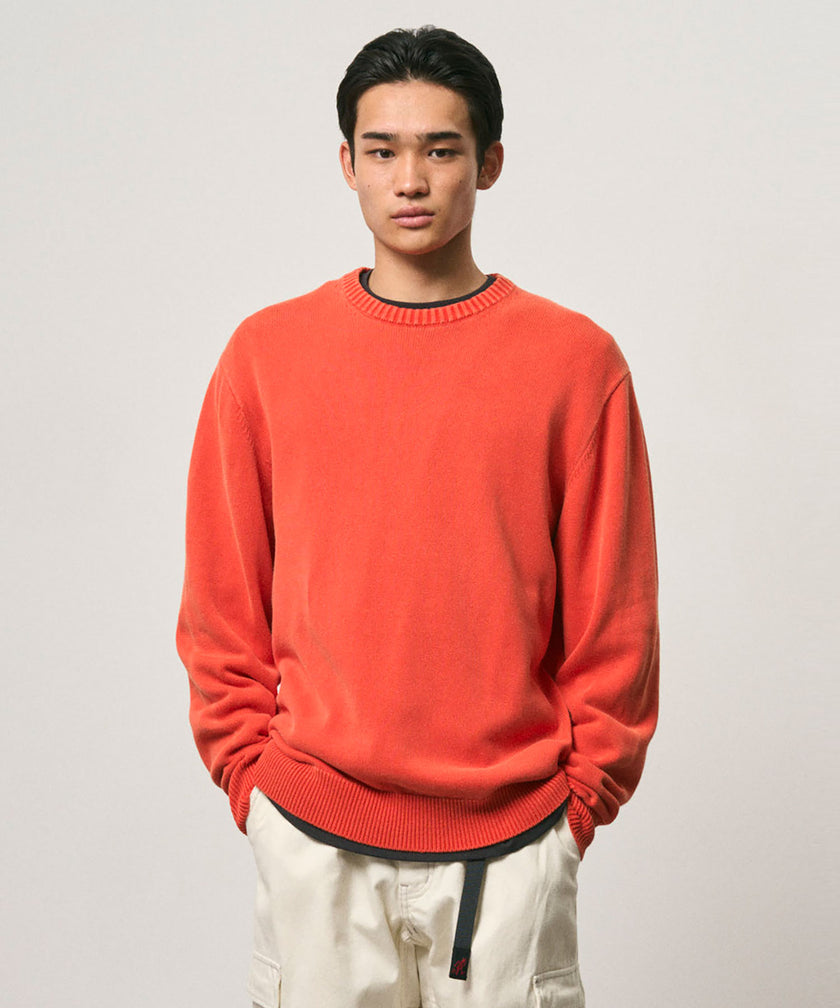 Gramicci Cotton Knit Crew Cayenne