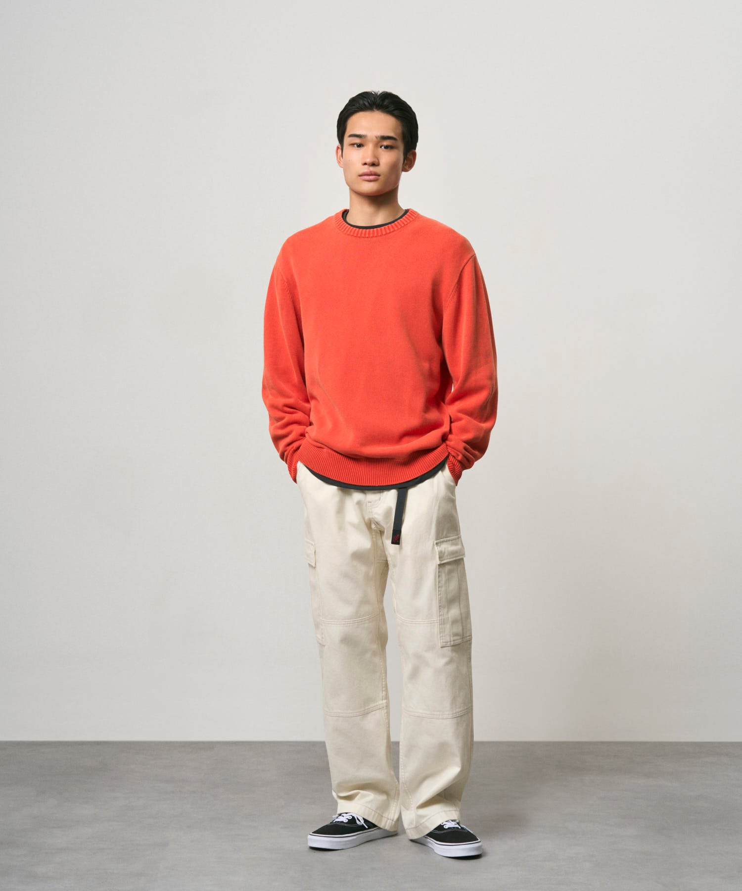 Gramicci Cotton Knit Crew Cayenne