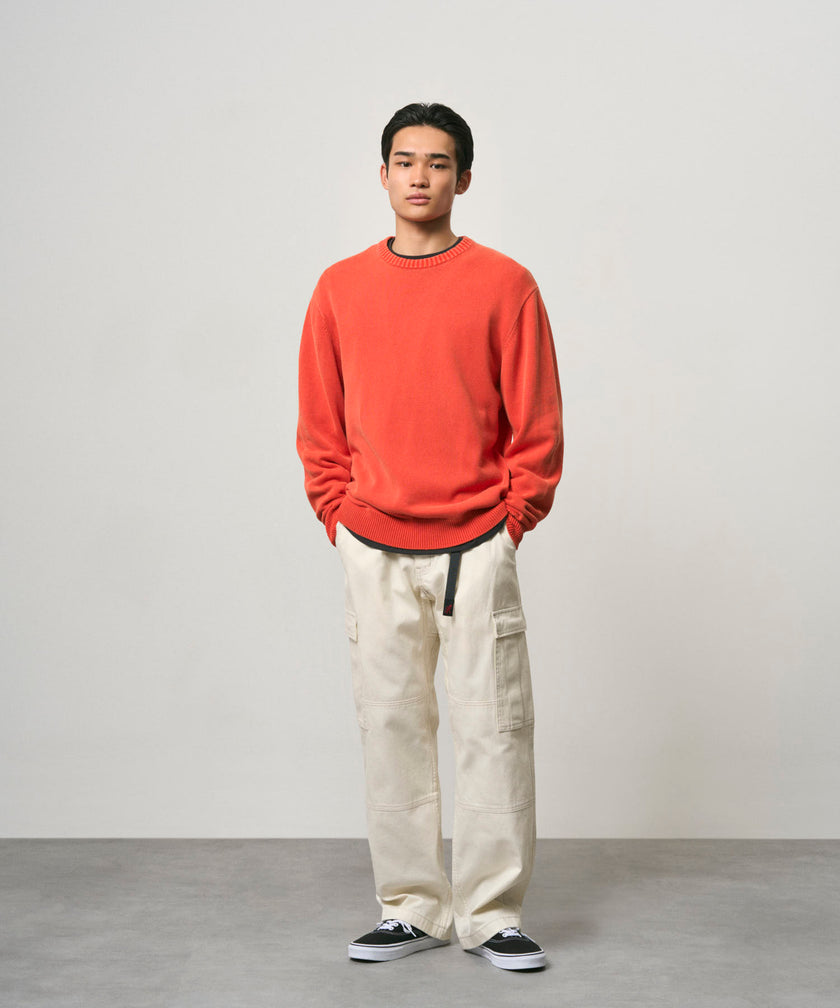 Gramicci Cotton Knit Crew Cayenne