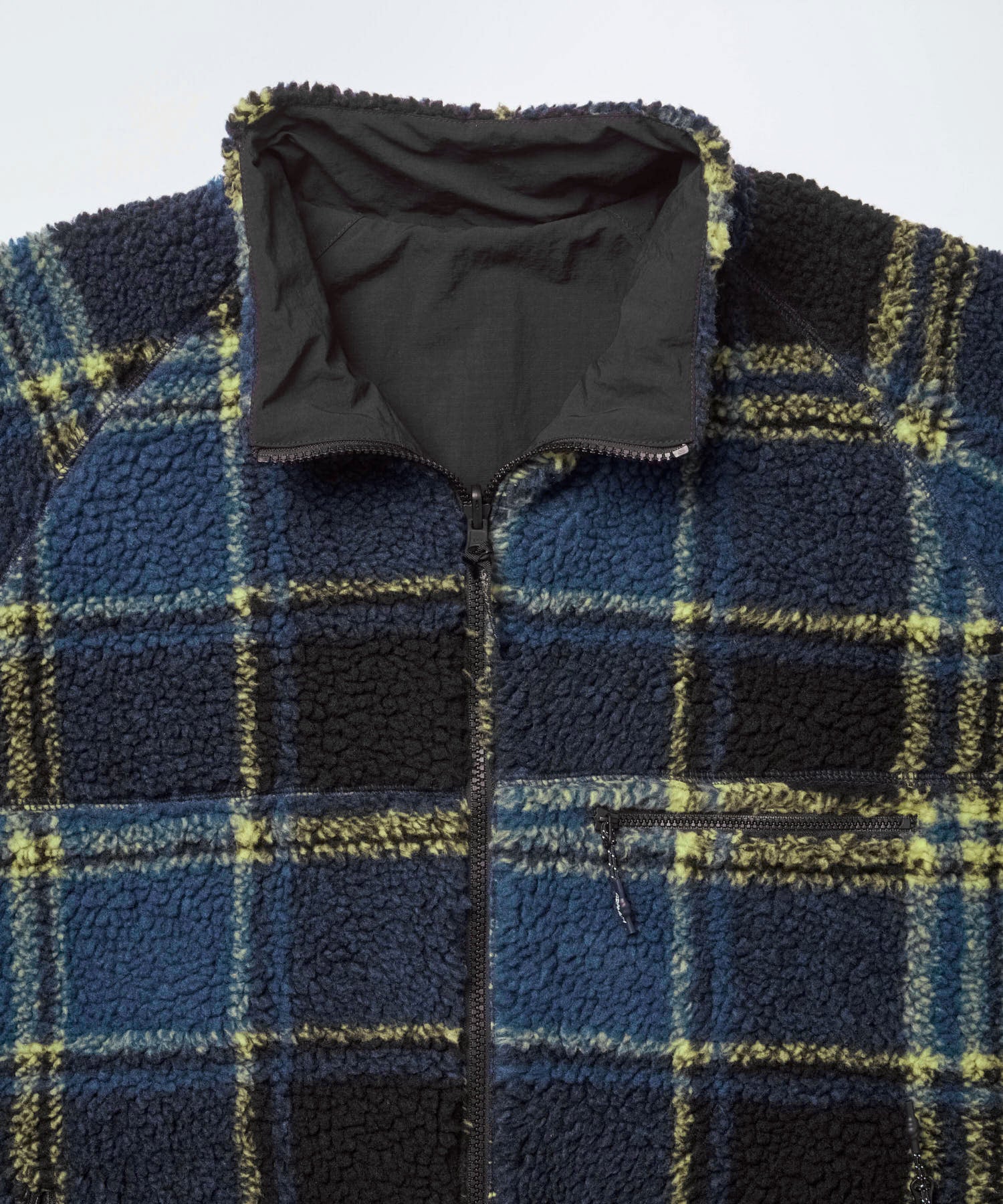 Gramicci Reversible Sherpa Plaid Jacket Plaid/Black