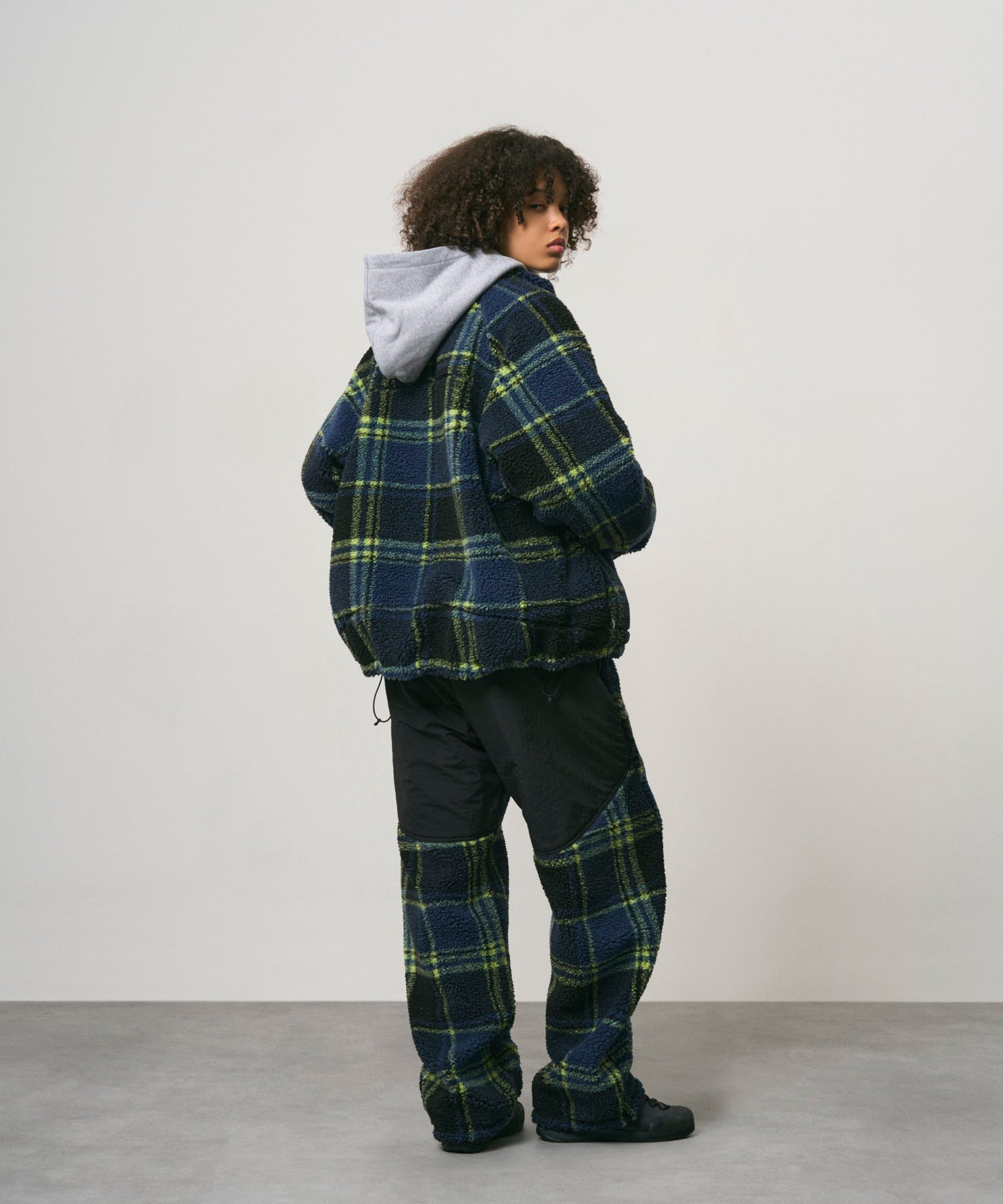 Gramicci Reversible Sherpa Plaid Jacket Plaid/Black