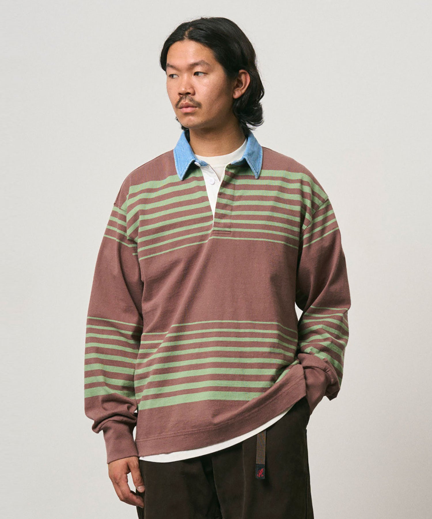 Gramicci Langdon Rugby Shirt Peppercorn
