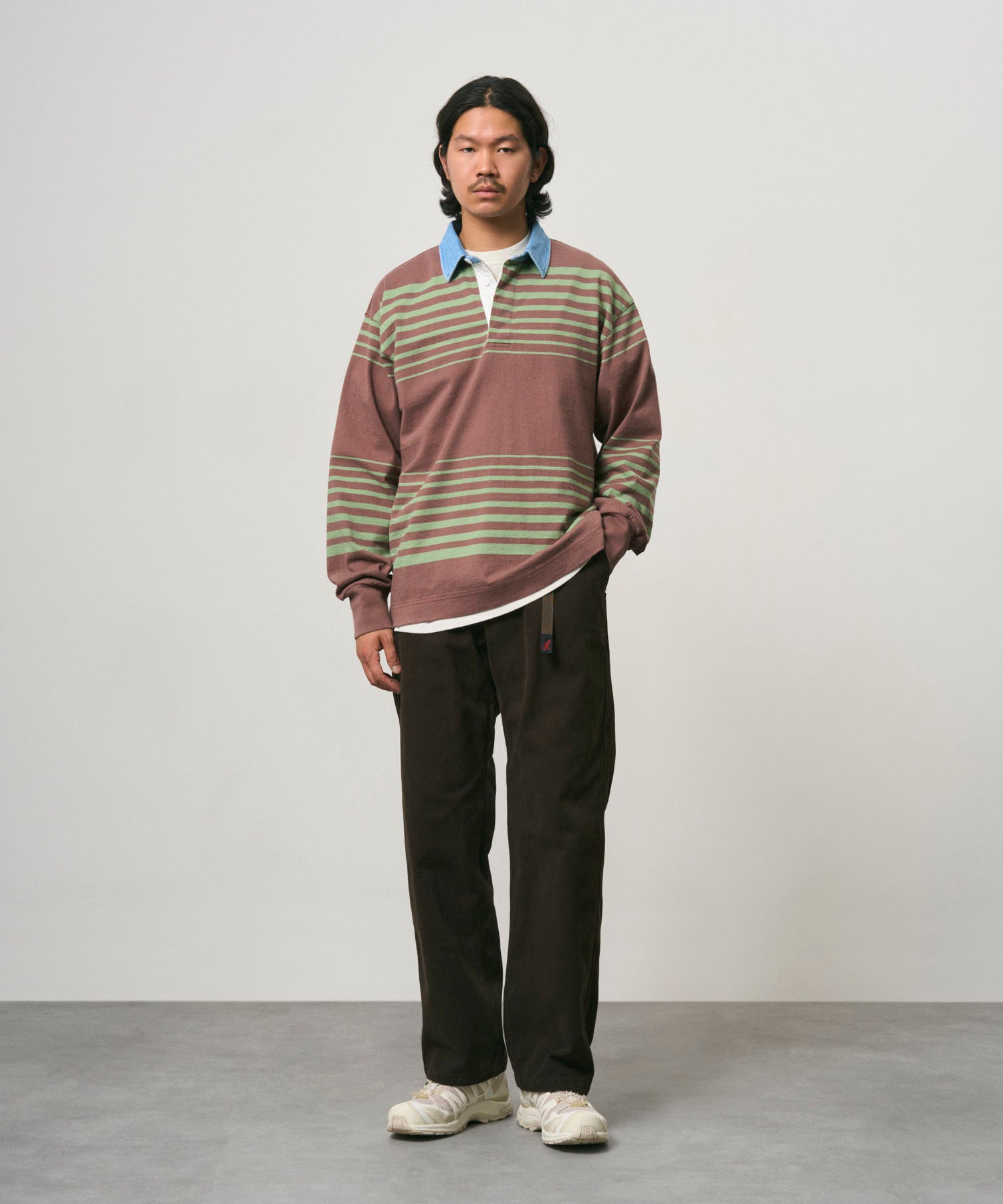Gramicci Langdon Rugby Shirt Peppercorn