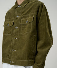 Load image into Gallery viewer, Gramicci Corduroy Trucker Jacket Olive
