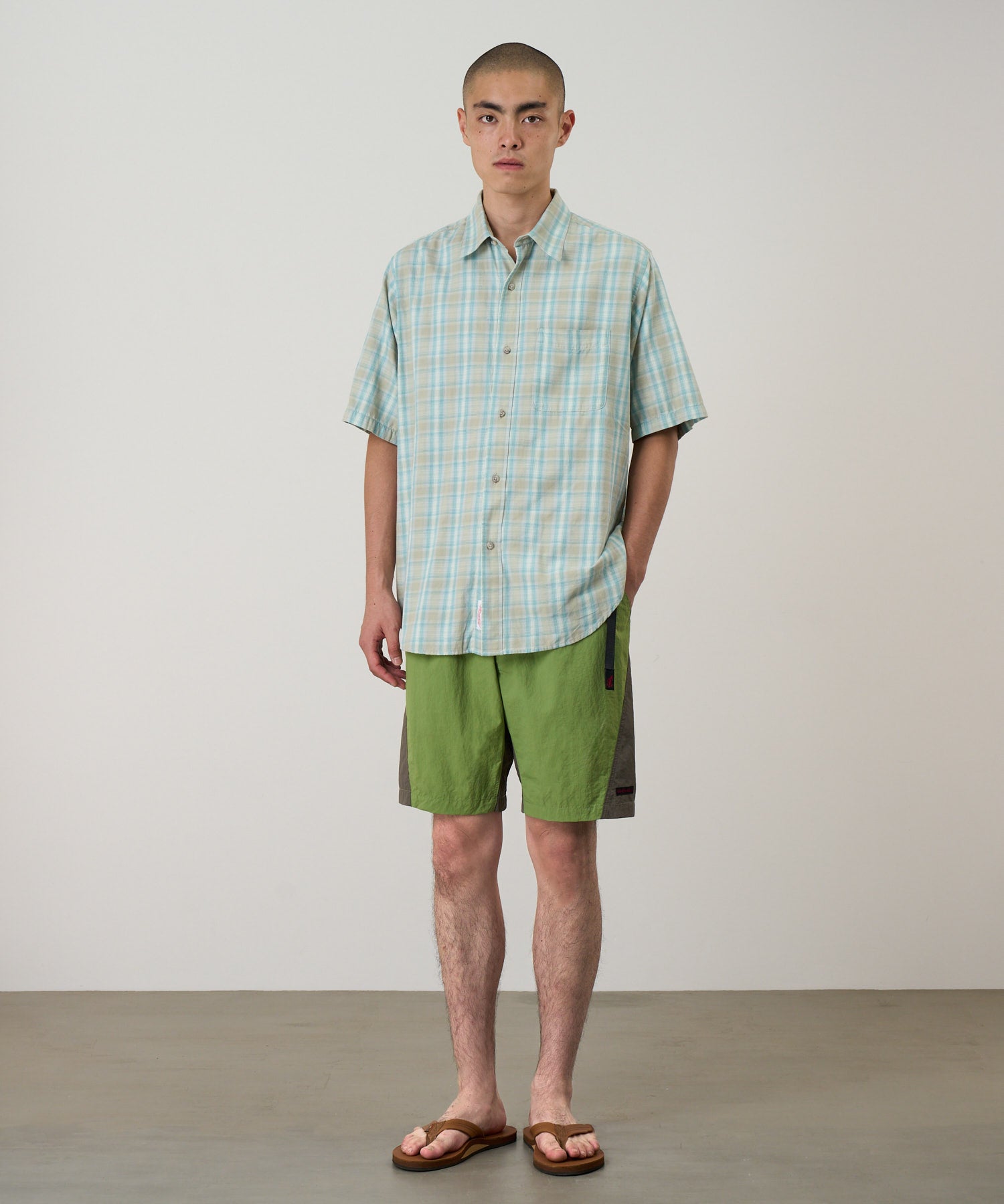 Gramicci Nylon Block Short Jade Green