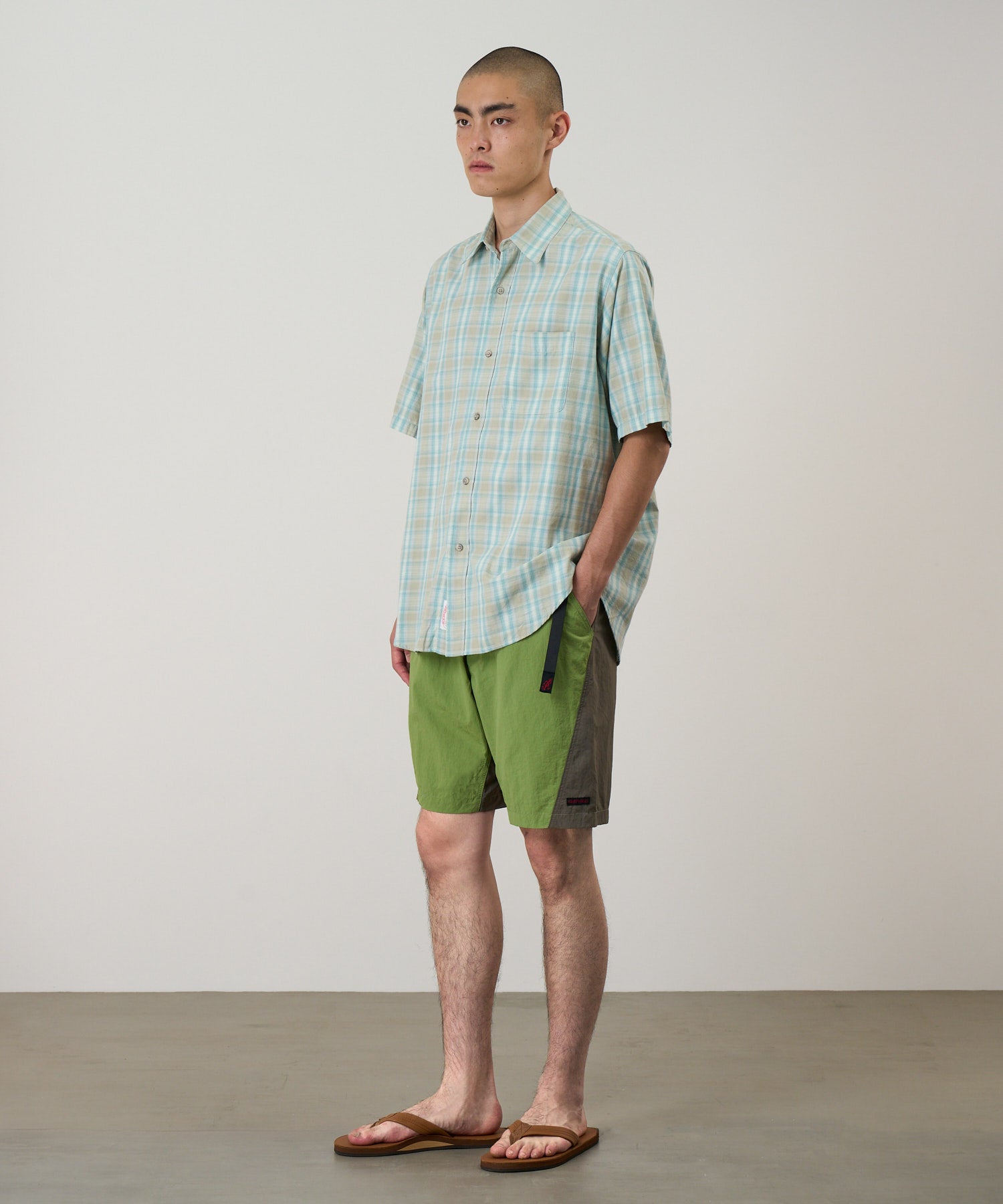 Gramicci Nylon Block Short Jade Green