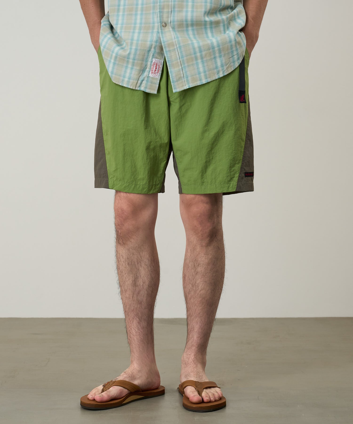 Gramicci Nylon Block Short Jade Green