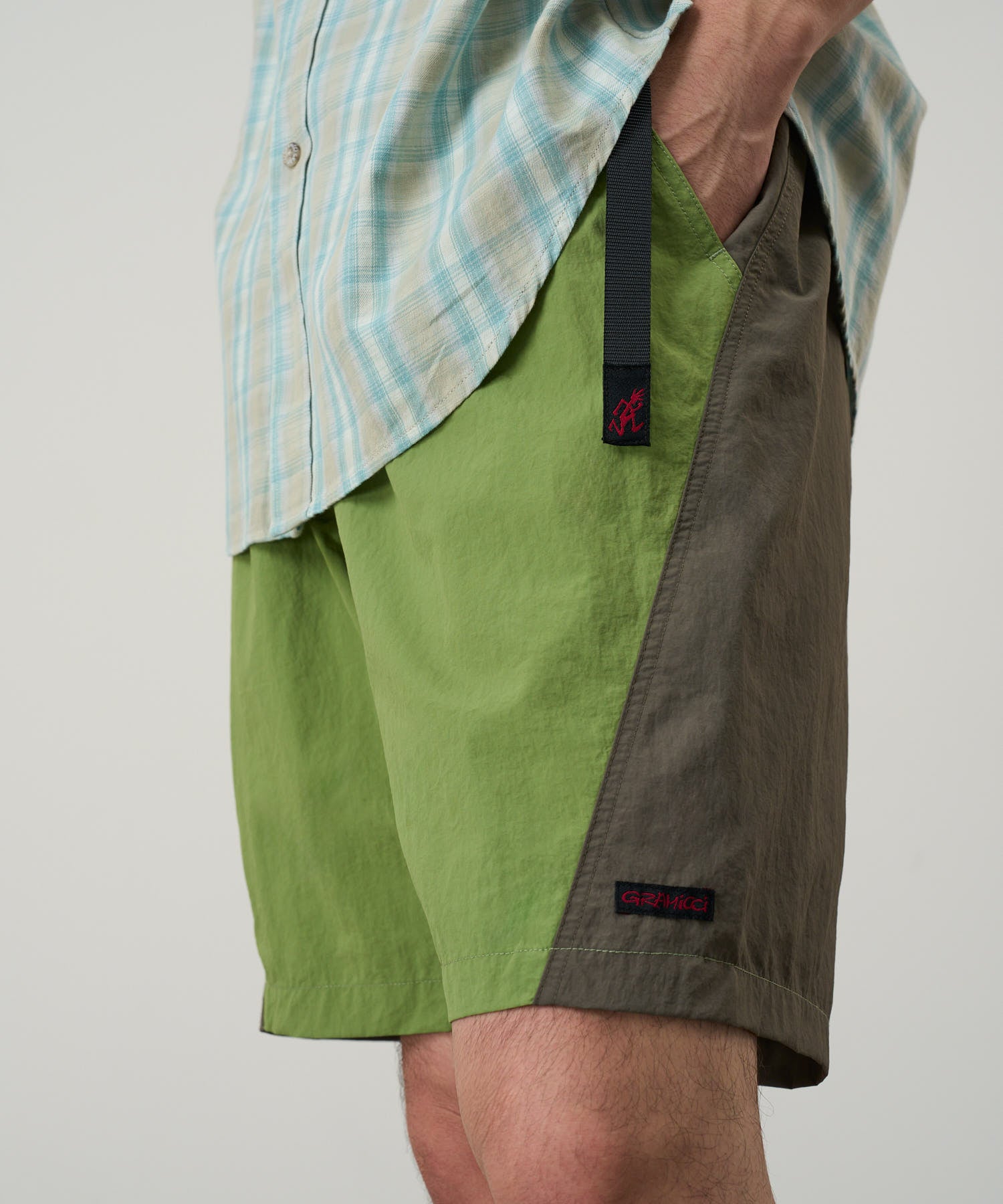 Gramicci Nylon Block Short Jade Green