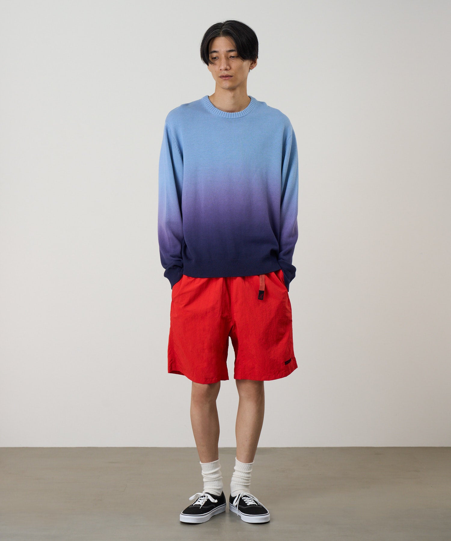 Gramicci Sun Fade Sweater Night Purple