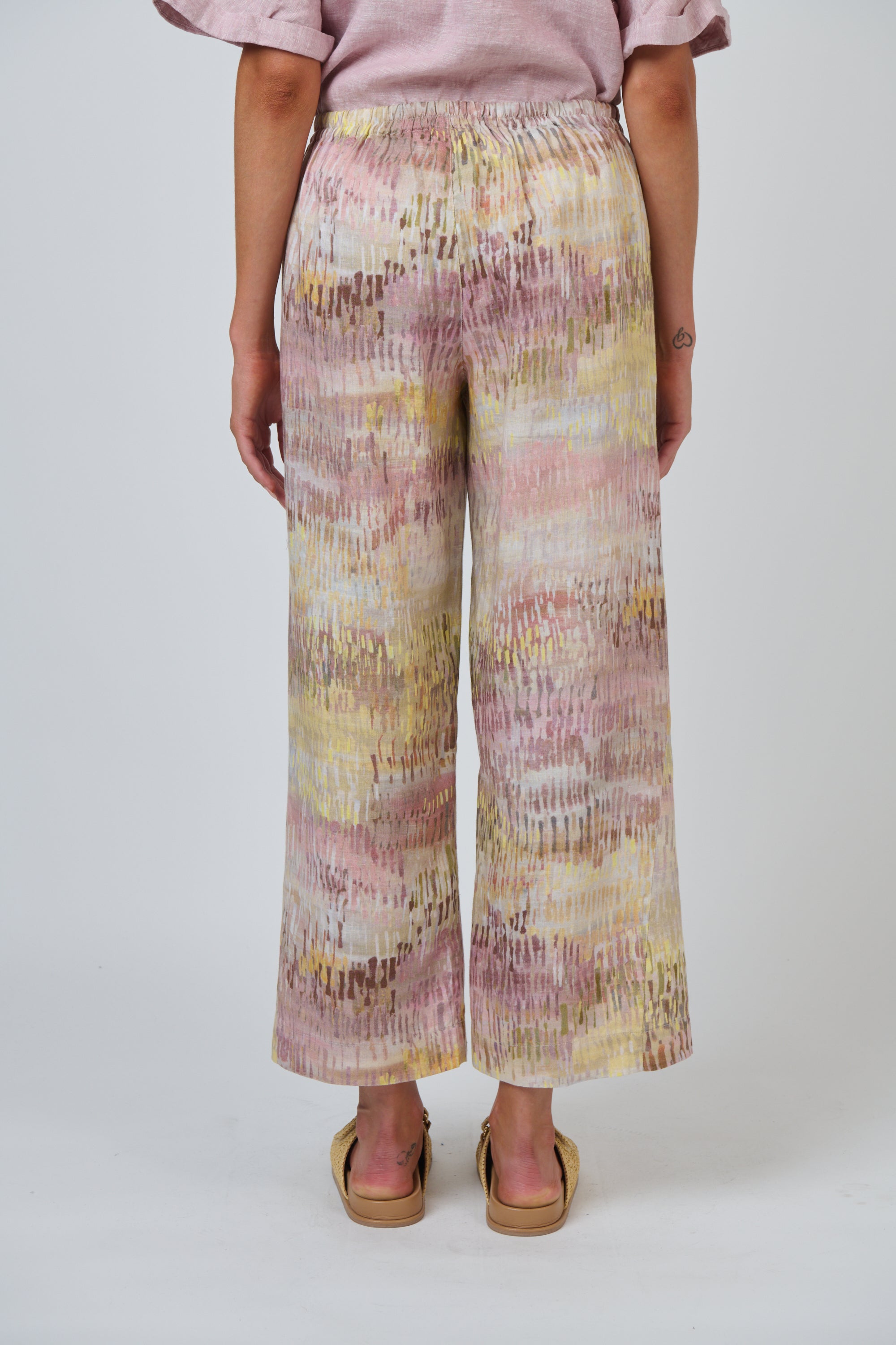 O&J Naturals GA398 Linen Pants Jardin