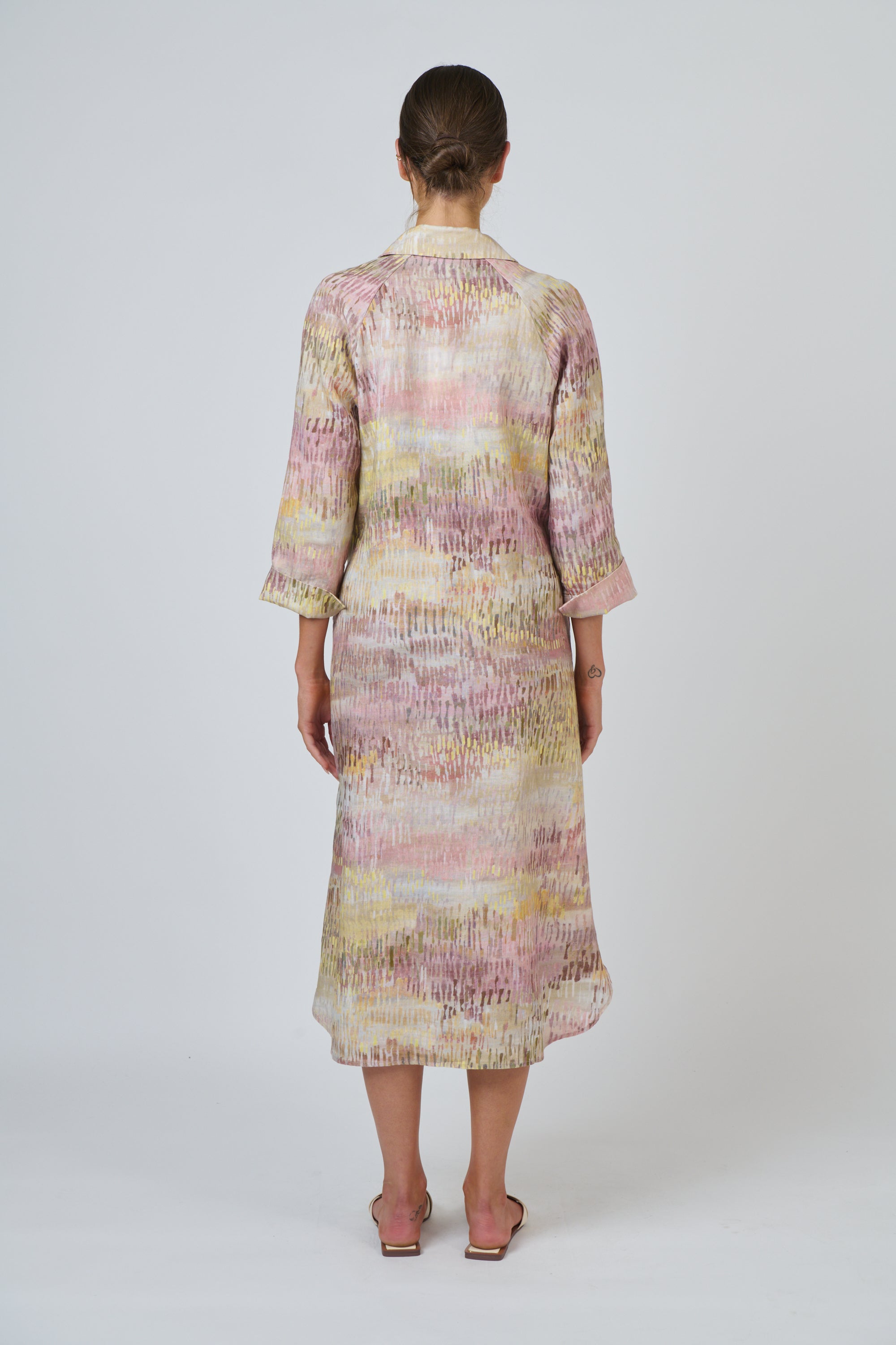 O&J Naturals GA417 Linen Dress Jardin