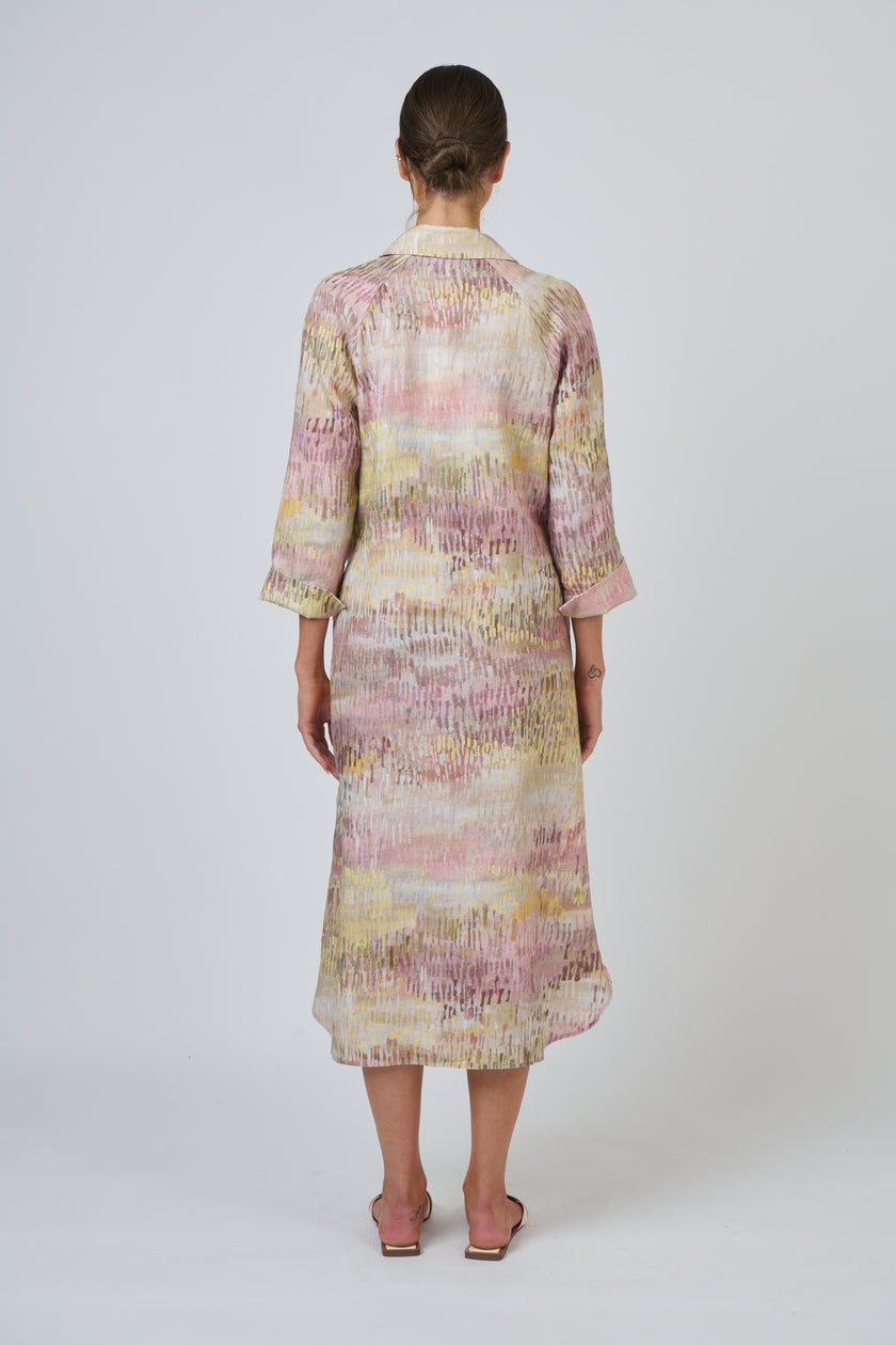 O&J Naturals GA417 Linen Dress Jardin
