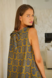 O&J Naturals GA518 Linen Dress Motif