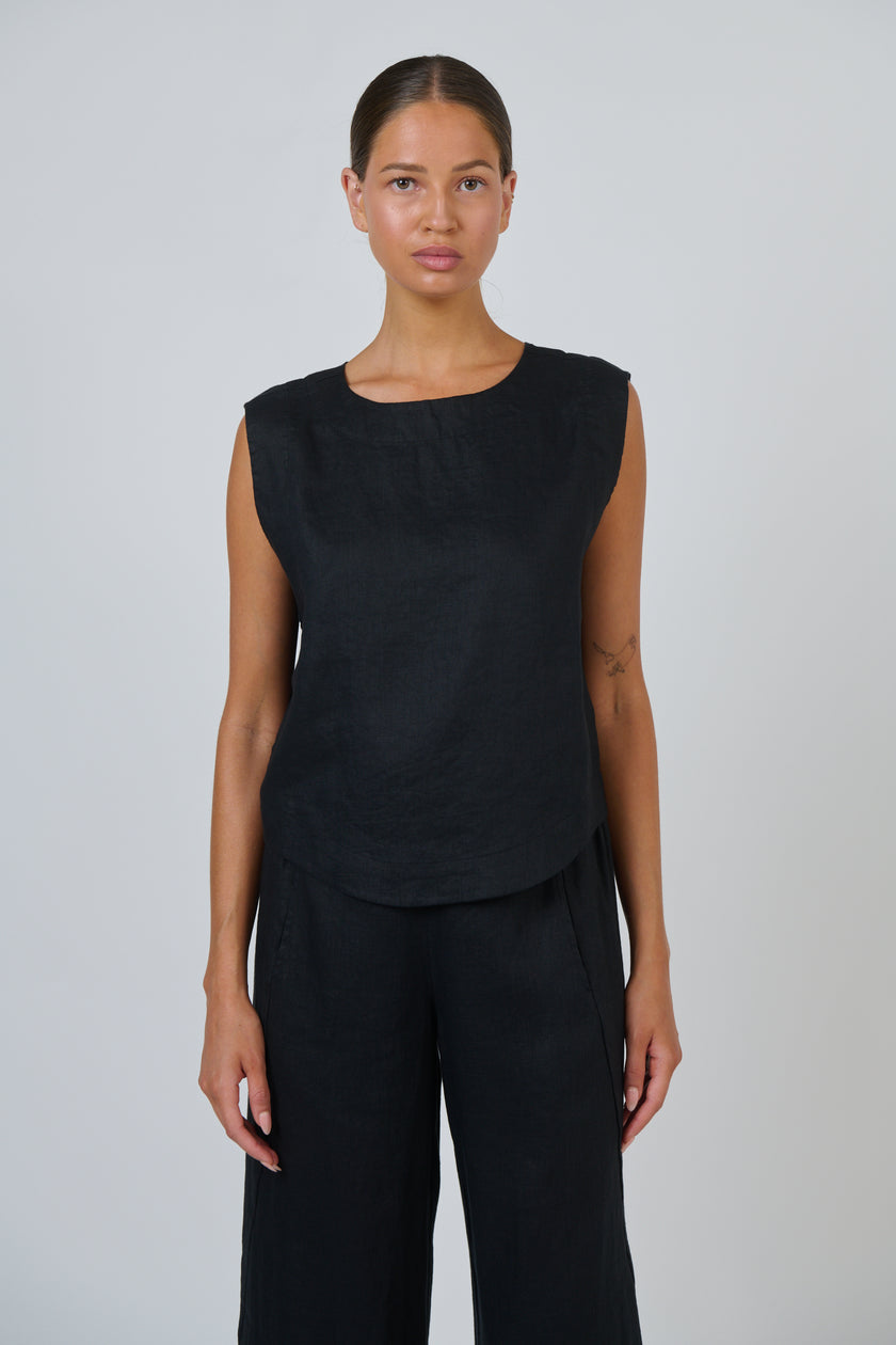 O&J Naturals GA581 Linen Top Black