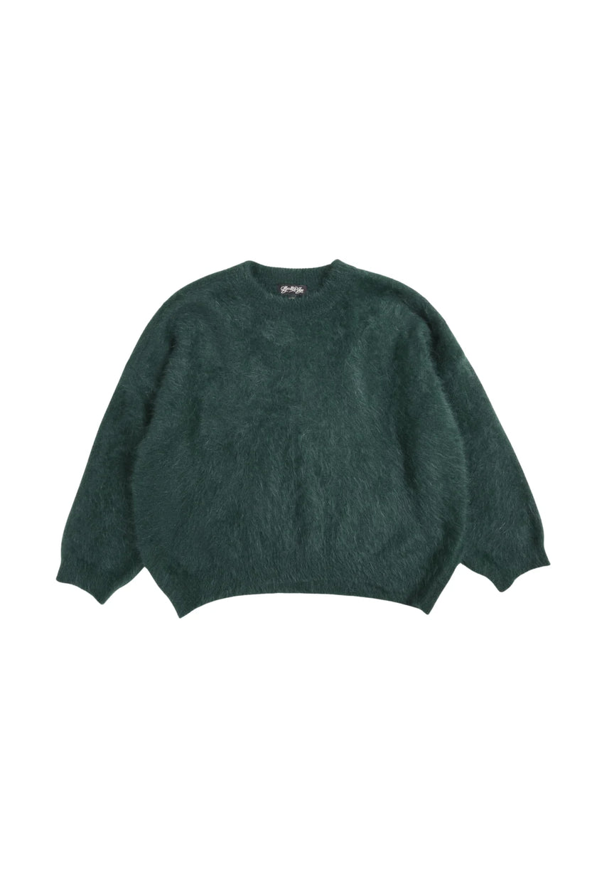 Olga De Polga Geneva Knit Sweater Dark Green Premium Angora