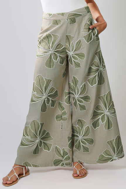 Traffic People Grace & Maude Rene Trousers Green