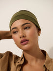 Angels Whisper Soft Elastic Headband Set Green & Grey