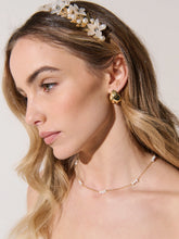 Load image into Gallery viewer, Angels Whisper Petal Floral Statement Headband Gold
