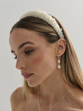 Load image into Gallery viewer, Angels Whisper Pia Faux Pearl Statement Headband White

