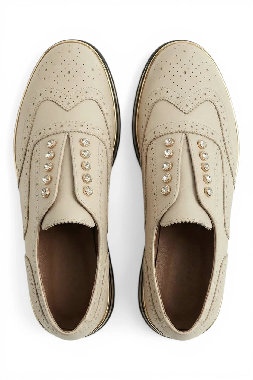 Alfie & Evie Houston Platform Sneaker Cream Leather