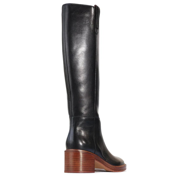 EOS Harriet Long Boot Black Leather