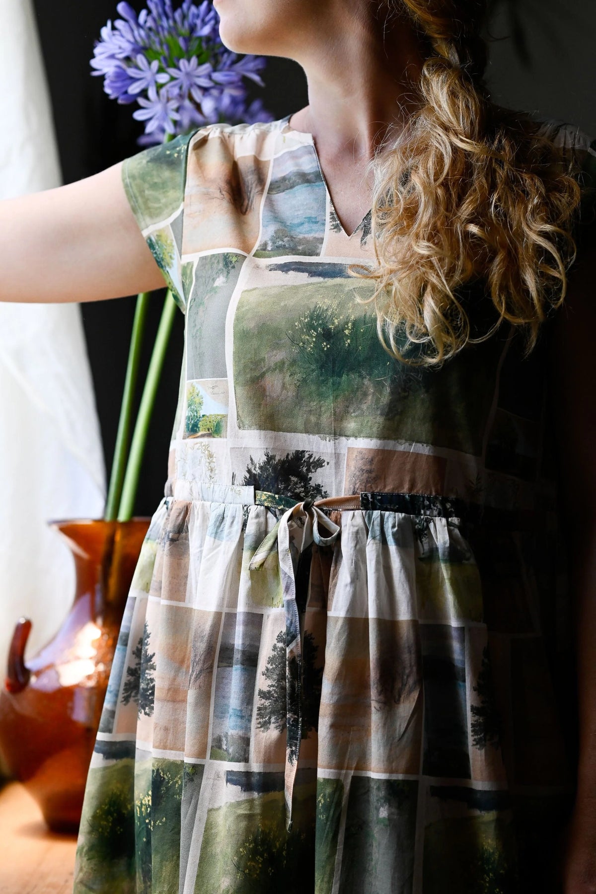 Lazybones Heidi Dress Nature Studies Print
