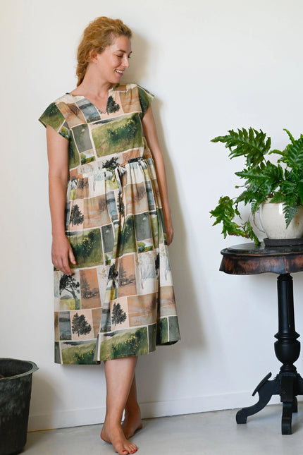 Lazybones Heidi Dress Nature Studies Print