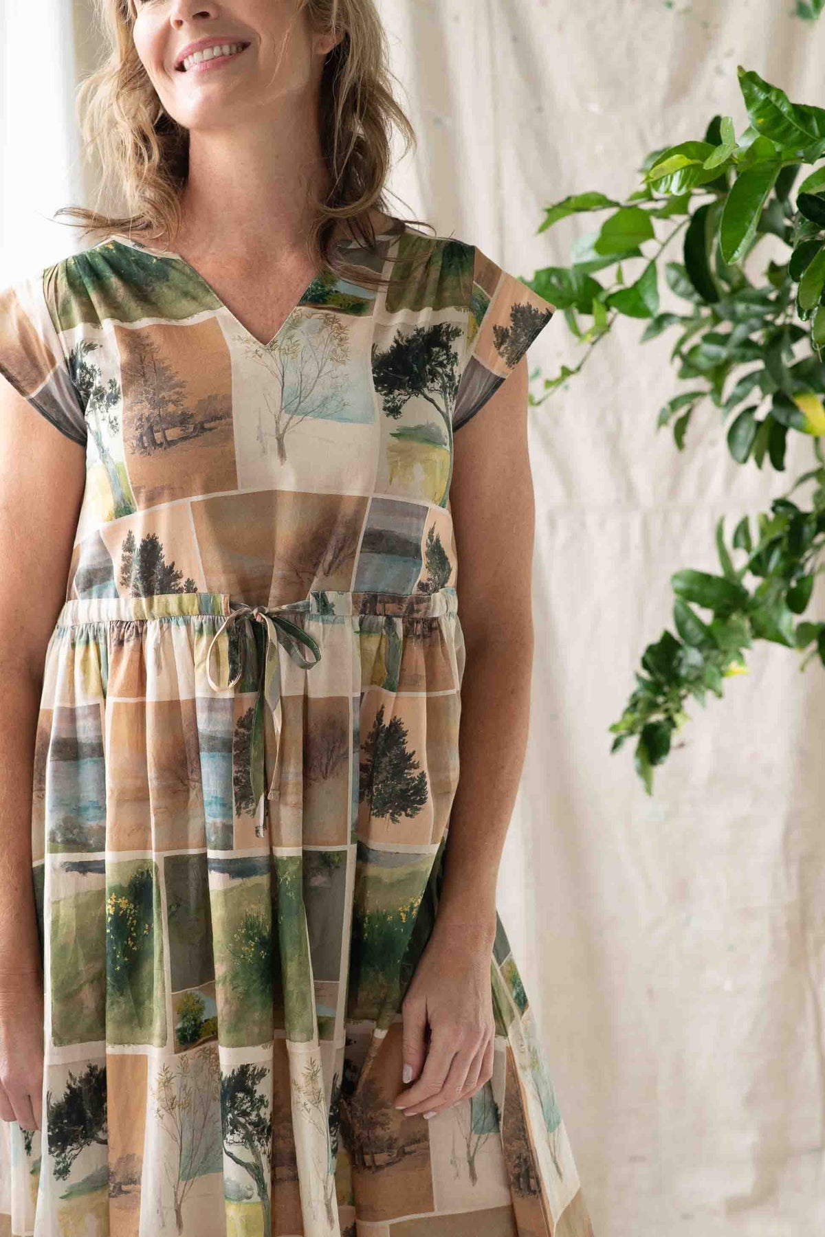 Lazybones Heidi Dress Nature Studies Print