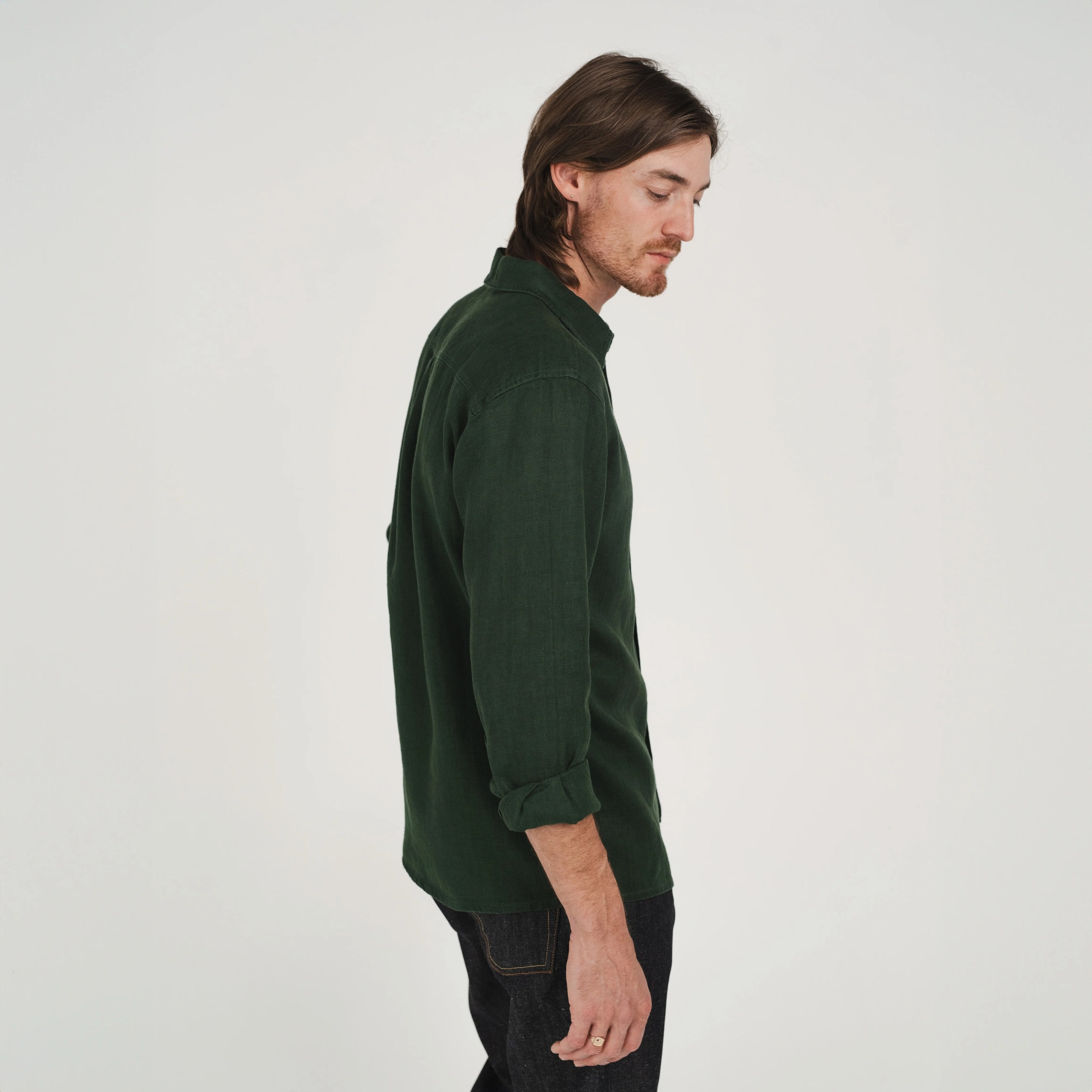 Hemp Clothing Australia Heritage Shirt Army Green