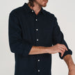 Hemp Clothing Australia Heritage Shirt Navy