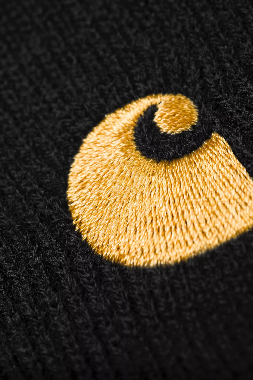 Carhartt WIP Chase Beanie Black / Gold