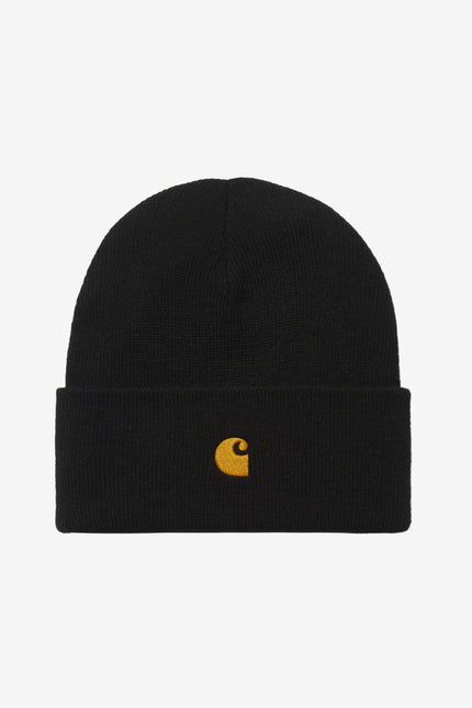 Carhartt WIP Chase Beanie Black / Gold