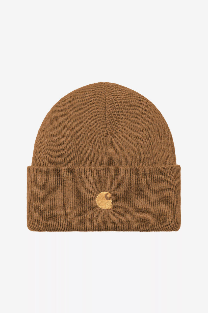 Carhartt WIP Chase Beanie Hamilton Brown / Gold